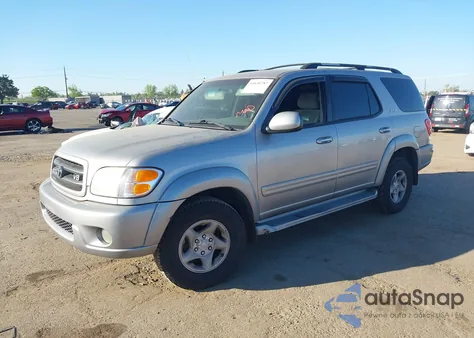 2002 Toyota Sequoia Sr5 V8 z USA, uszkodzony, nr VIN 5TDZT34A62S087549